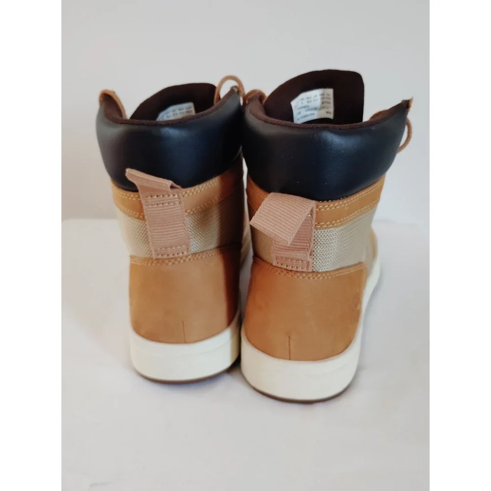Timberland Square Davis Chukka Boots Tan Leather Textile Men 9.5 Streetwear NWOT
